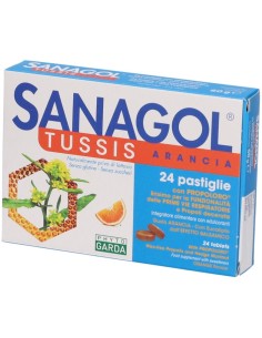 Sanagol Tussis Arancia 24 Caramelle