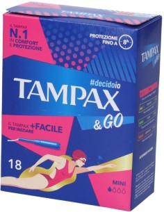 Tampax &Go Mini 18 Pezzi
