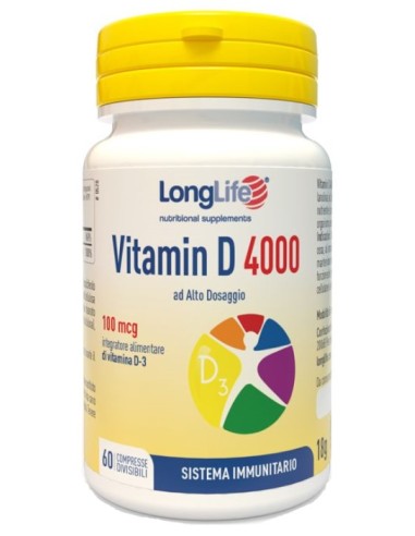 LongLife Vitamin D 4000 u.i. 60 Compresse