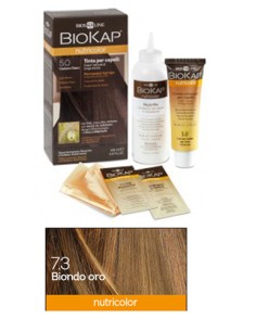 BIOKAP NUTRICOLOR 7,3 NEW BIONDO ORO TINTA TUBO + FLACONE