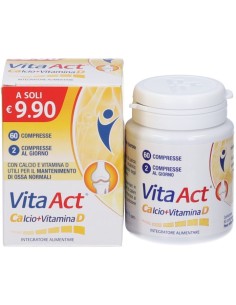 Vita Act Calcio+Vitamina D 60 Compresse
