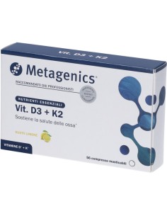 Metagenics Vit D3+K2 56 Compresse Masticabili