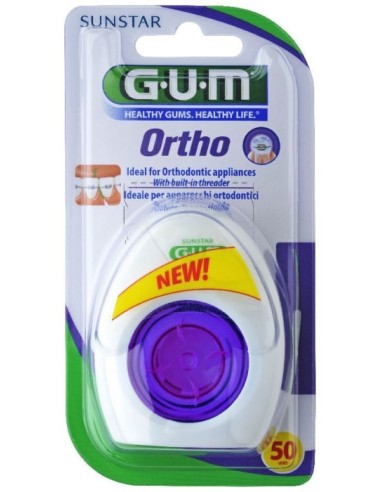 Gum Ortho Filo Interdentale 50 Pezzi