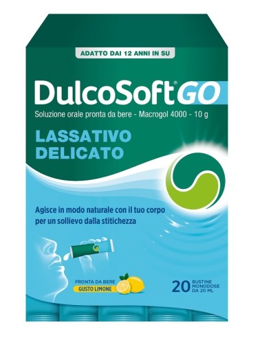 DULCOSOFT GO 20 BUSTINE DA 20 ML GUSTO LIMONE...