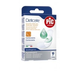 CEROTTO PIC DELICATE 25X72 MM ANTIBATTERICO 10 PEZZI