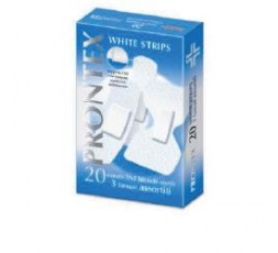 CEROTTO PRONTEX WHITE STRIPS ASTUCCIO 20 PEZZI 3 FORMATI...