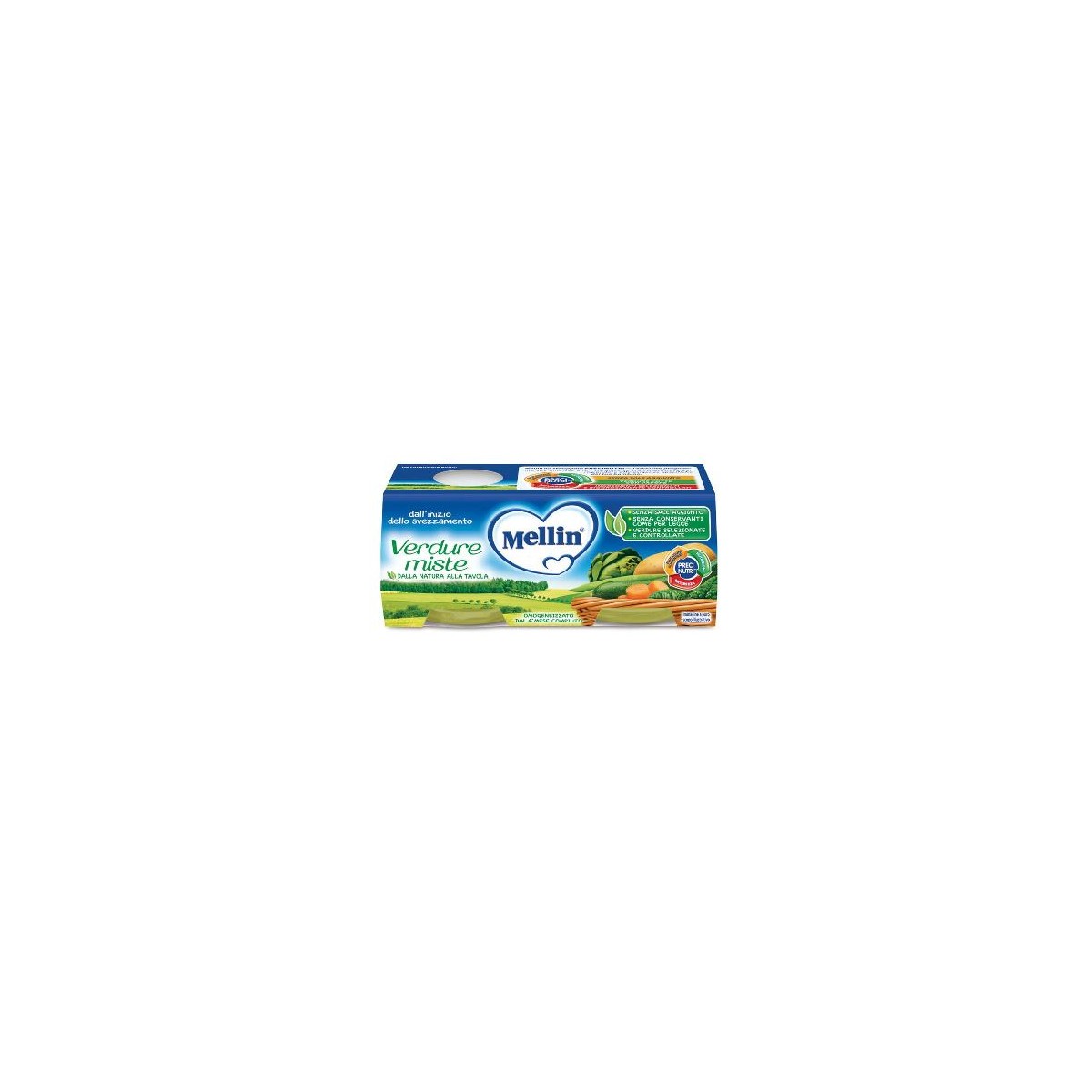 Mellin Omogeneizzato Verdure Miste 2x80g