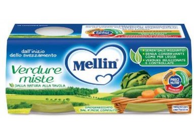 Mellin Omogeneizzato Verdure Miste 2x80g